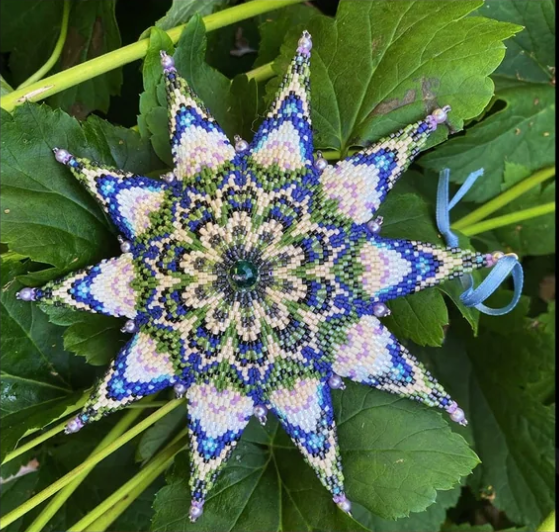 Peyote 2 drop star patterns