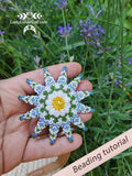 Meadow Reversible Daisy Peyote 3 Drop Star Pattern | Beginner PDF LadyLunarCat