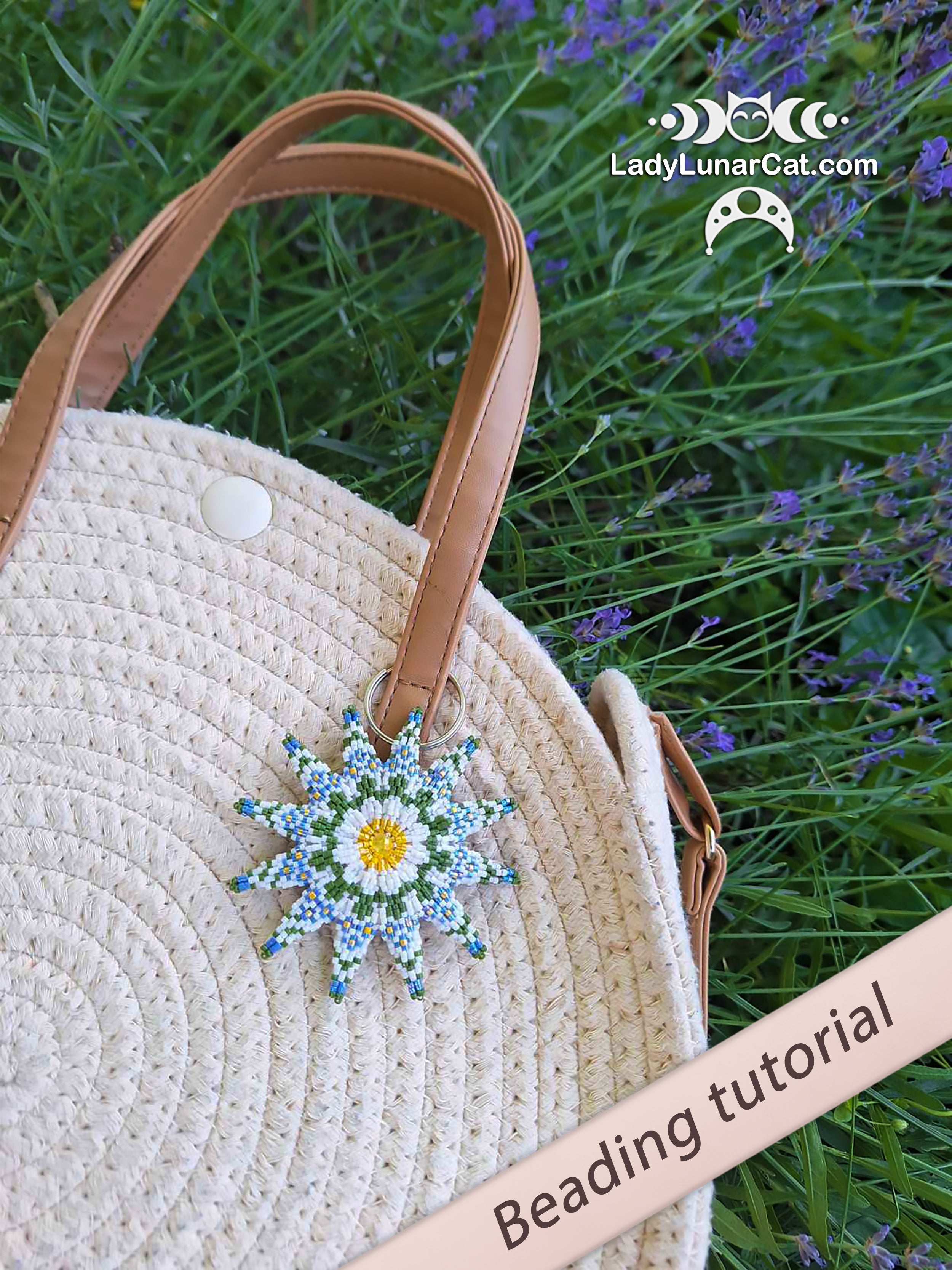 Meadow Reversible Daisy Peyote 3 Drop Star Pattern | Beginner PDF LadyLunarCat