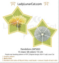Dandelions 3D Peyote Star Beading Pattern PDF LadyLunarCat
