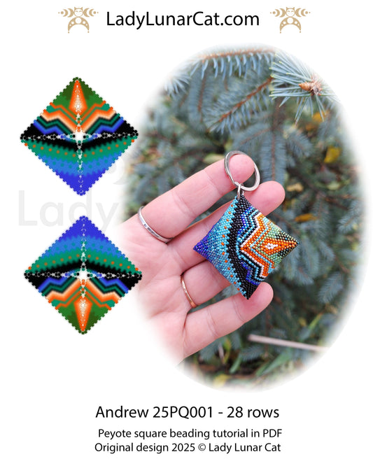 Sunflower peyote square pattern for beading  (Suitable for beginners) (Copy) LadyLunarCat