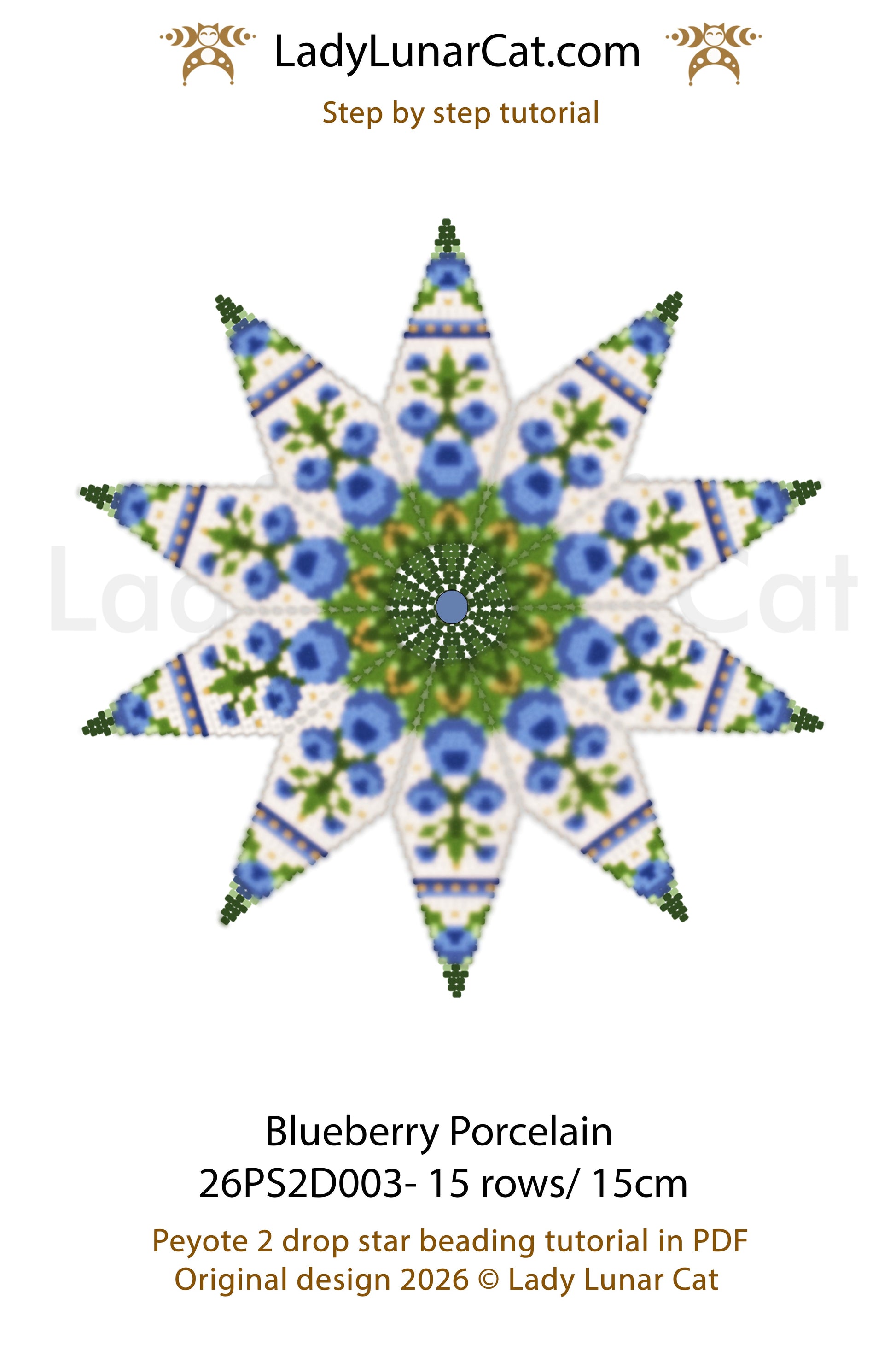 Resurgence Floral Peyote 2 Drop Star Tutorial | Advanced Challenge (Copy) LadyLunarCat