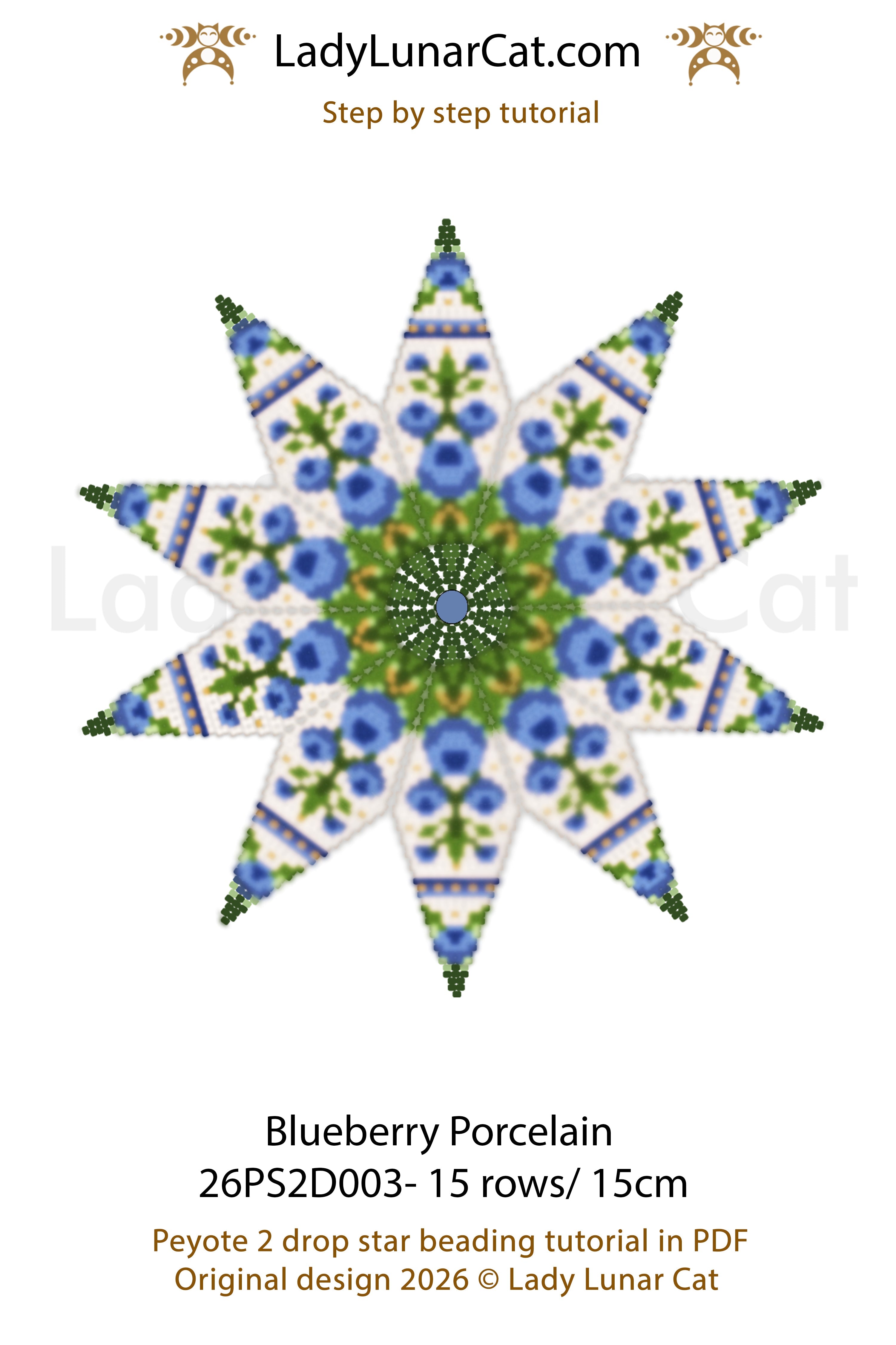 Resurgence Floral Peyote 2 Drop Star Tutorial | Advanced Challenge (Copy) LadyLunarCat