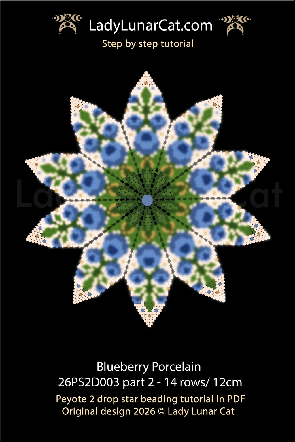 Resurgence Floral Peyote 2 Drop Star Tutorial | Advanced Challenge (Copy) LadyLunarCat