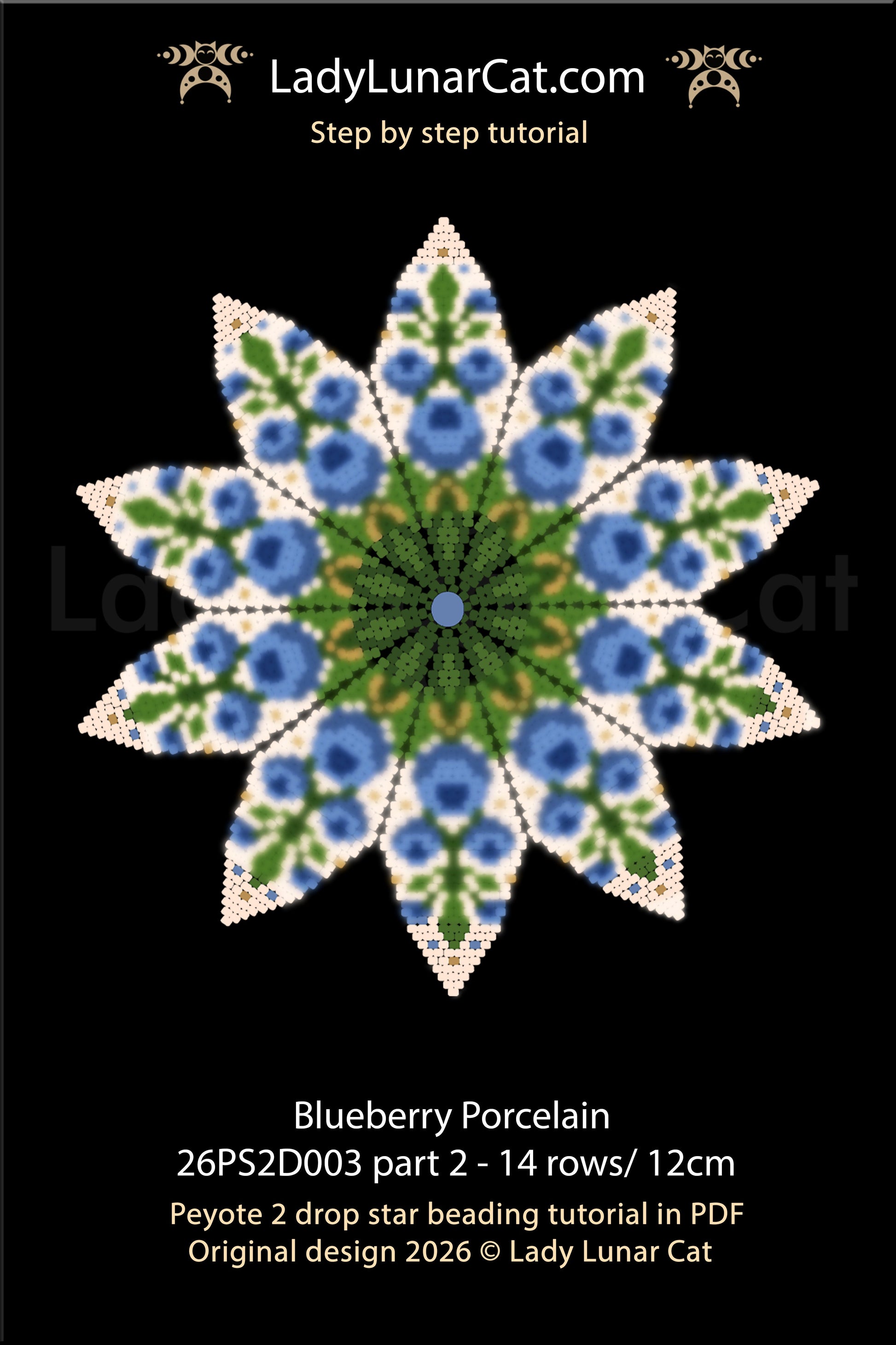 Resurgence Floral Peyote 2 Drop Star Tutorial | Advanced Challenge (Copy) LadyLunarCat