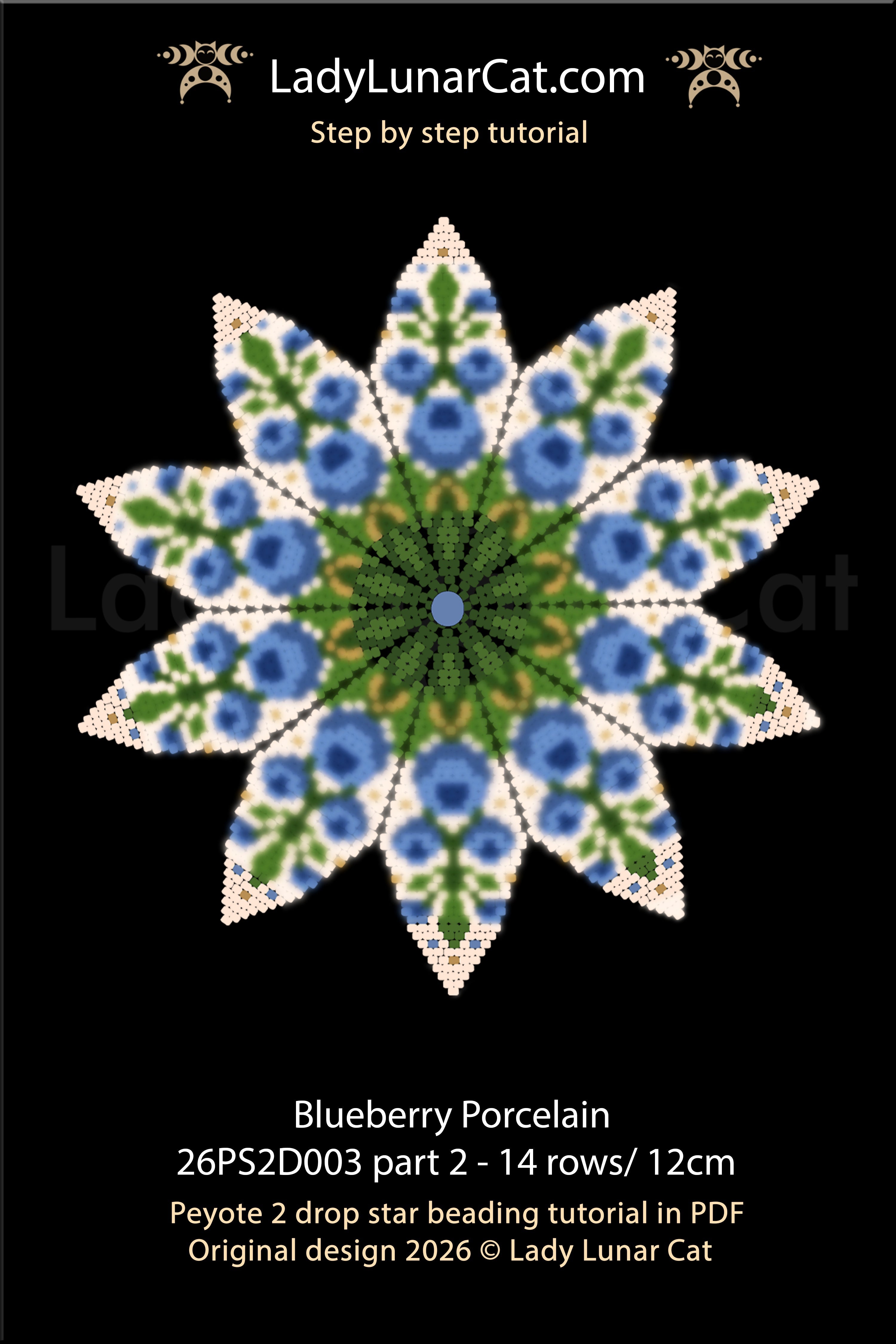 Resurgence Floral Peyote 2 Drop Star Tutorial | Advanced Challenge (Copy) LadyLunarCat