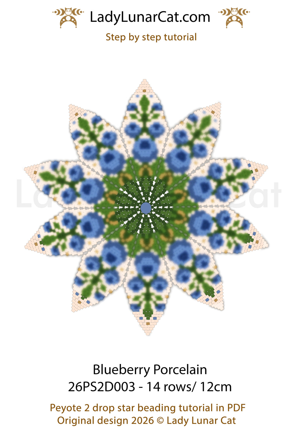 Resurgence Floral Peyote 2 Drop Star Tutorial | Advanced Challenge (Copy) LadyLunarCat