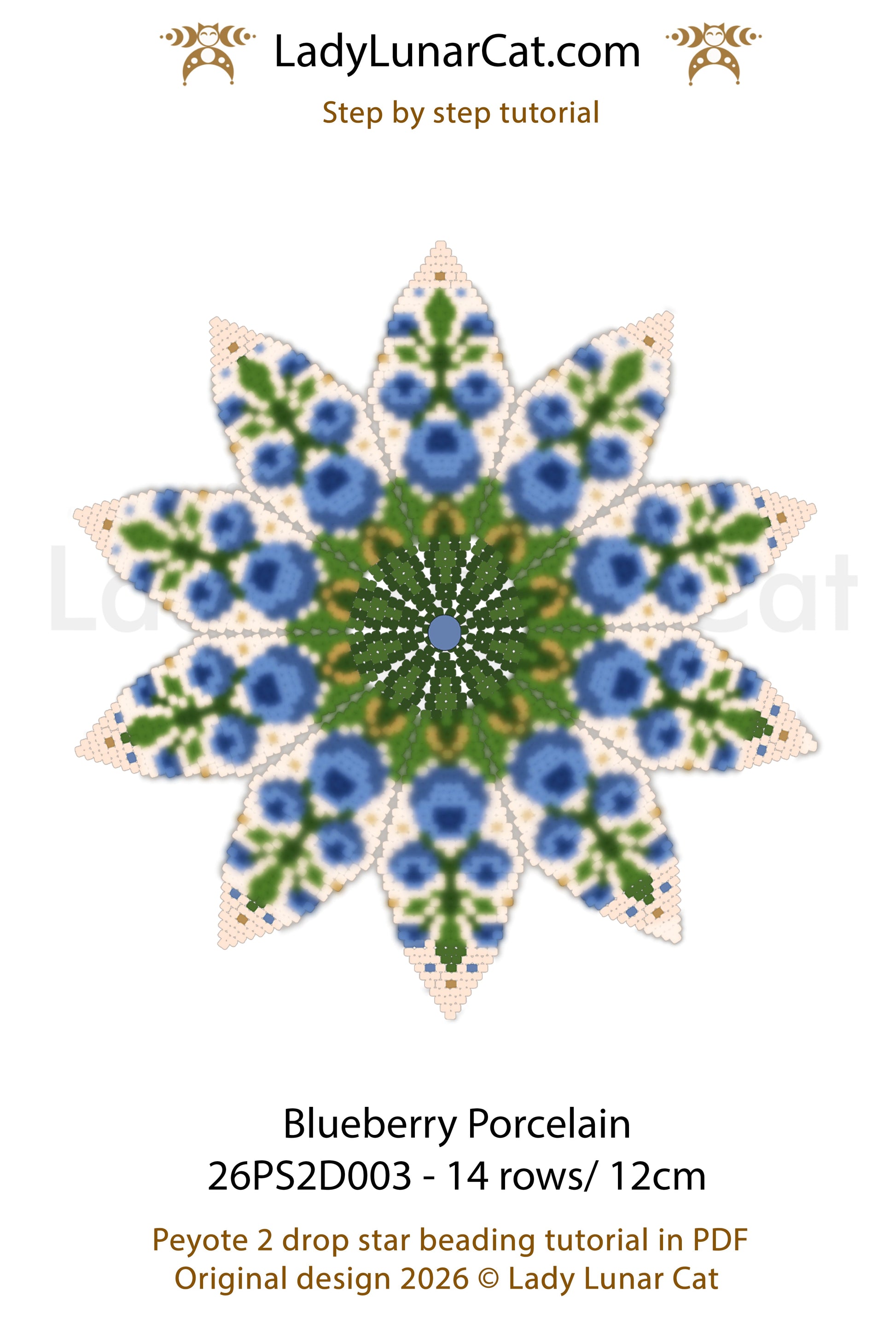 Resurgence Floral Peyote 2 Drop Star Tutorial | Advanced Challenge (Copy) LadyLunarCat