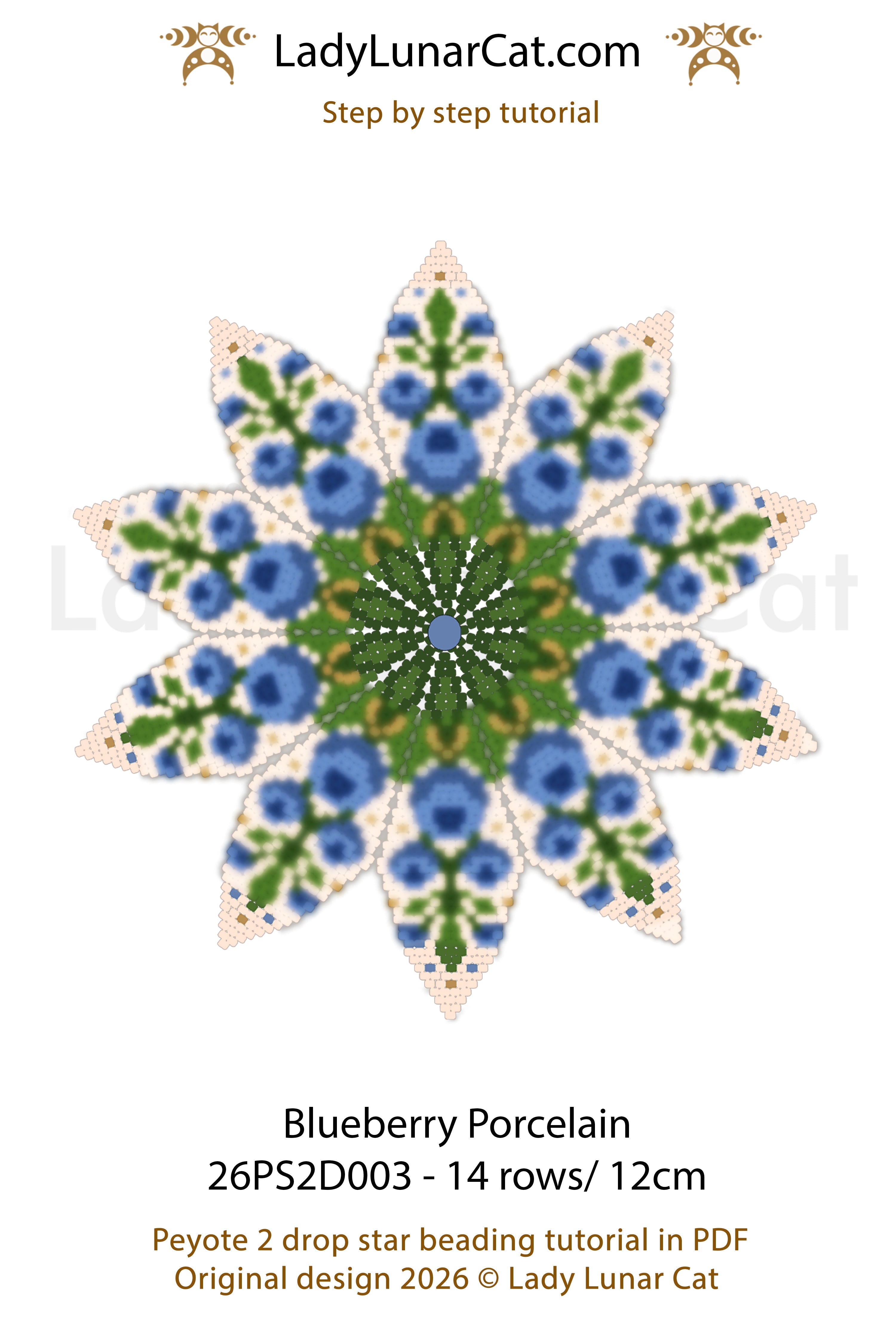 Resurgence Floral Peyote 2 Drop Star Tutorial | Advanced Challenge (Copy) LadyLunarCat