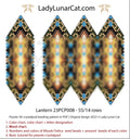 Lantern 3-drop crystalpod pattern PDF by Lady Lunar Cat — enchanted garden 23PCP008