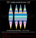 Garden Decor peyote crystalpod pattern - 3D beaded pod ornament 12 colors vibrant PDF LadyLunarCat