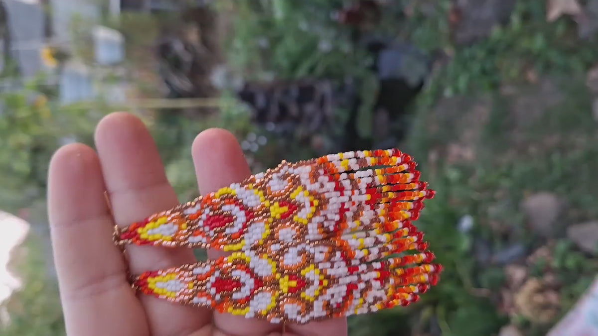 updated#gid://shopify/Video/47264732938517#video_id Seasons beaded earrings - 4 seasons colorways beginner tutorial PDF LadyLunarCat