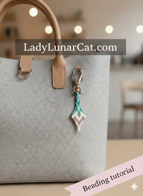 3-in-1 Eternal Unfolding | 3D Peyote Spindlepod Beading Pattern | Art Deco Floral Ornament PDF Tutorial LadyLunarCat