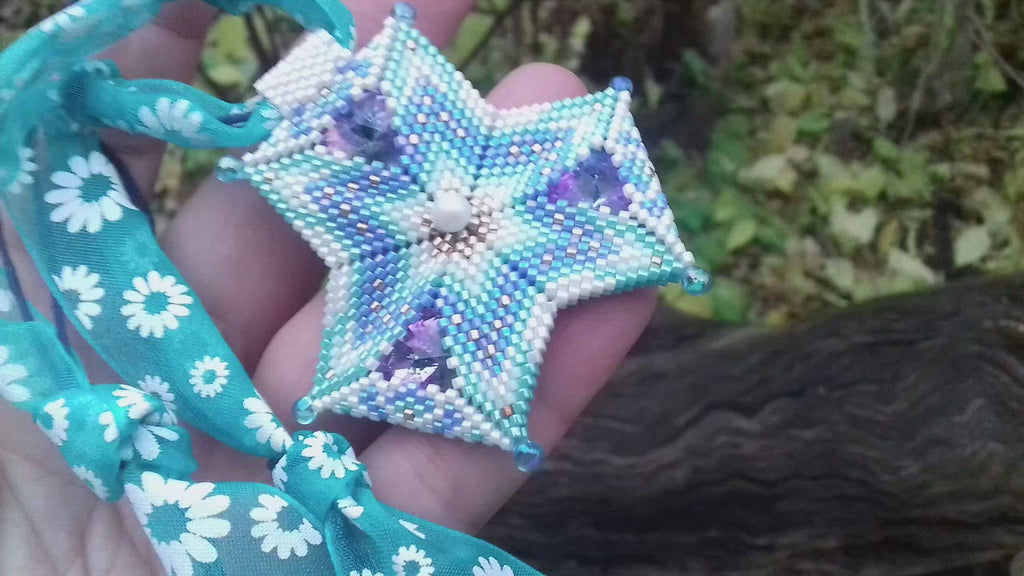 Урок бісероплетіння Peyote 3d Shamrock Liberty 20ShP001 Покрокова інструкція