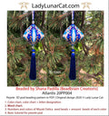 Atlantis peyote pod pattern by Lady Lunar Cat — large ancient crystal Christmas geometric beading PDF 20PP004