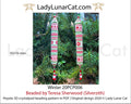 Winter Icicle peyote crystalpod - 153 beads 3 colors 2-3-4 petals PDF LadyLunarCat
