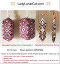 Fantasy elven lantern peyote crystalpod — 4 colors, any petals, Miyuki Delica 11/0