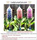 Lupine crystalpod pattern PDF by Lady Lunar Cat — floral peyote 20PCP004