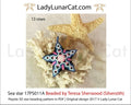 Sea Star 3D peyote beaded star pattern - starfish design beginner PDF LadyLunarCat