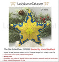 The Star Called Sun peyote star - 32 beads 24 rows 3 colors celestial PDF LadyLunarCat