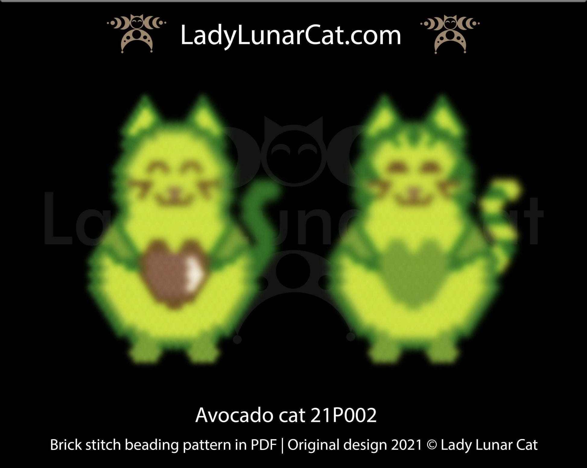Brick stitch pattern for beading Fairy of Spring 21BS001 | Spring beaded earrings tutorial LadyLunarCat