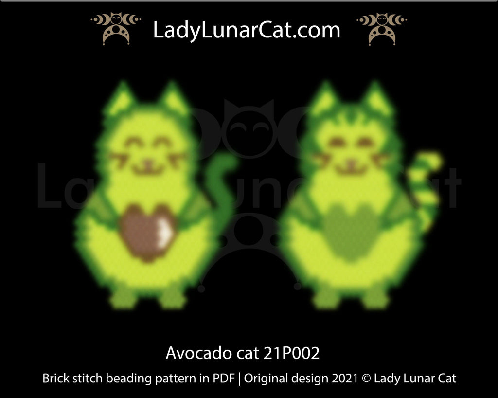 Brick stitch pattern for beading Fairy of Spring 21BS001 | Spring beaded earrings tutorial LadyLunarCat