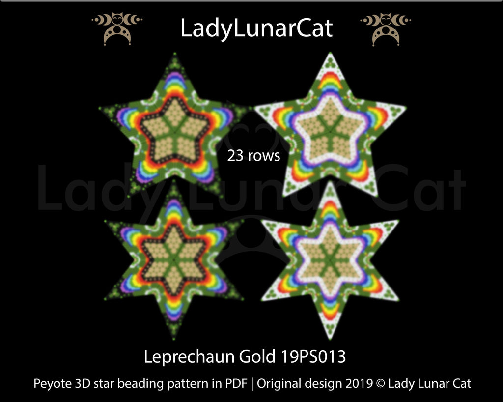 Copy of Beaded star pattern for beadweaving The Star Called Sun  21PS002 24 rows LadyLunarCat