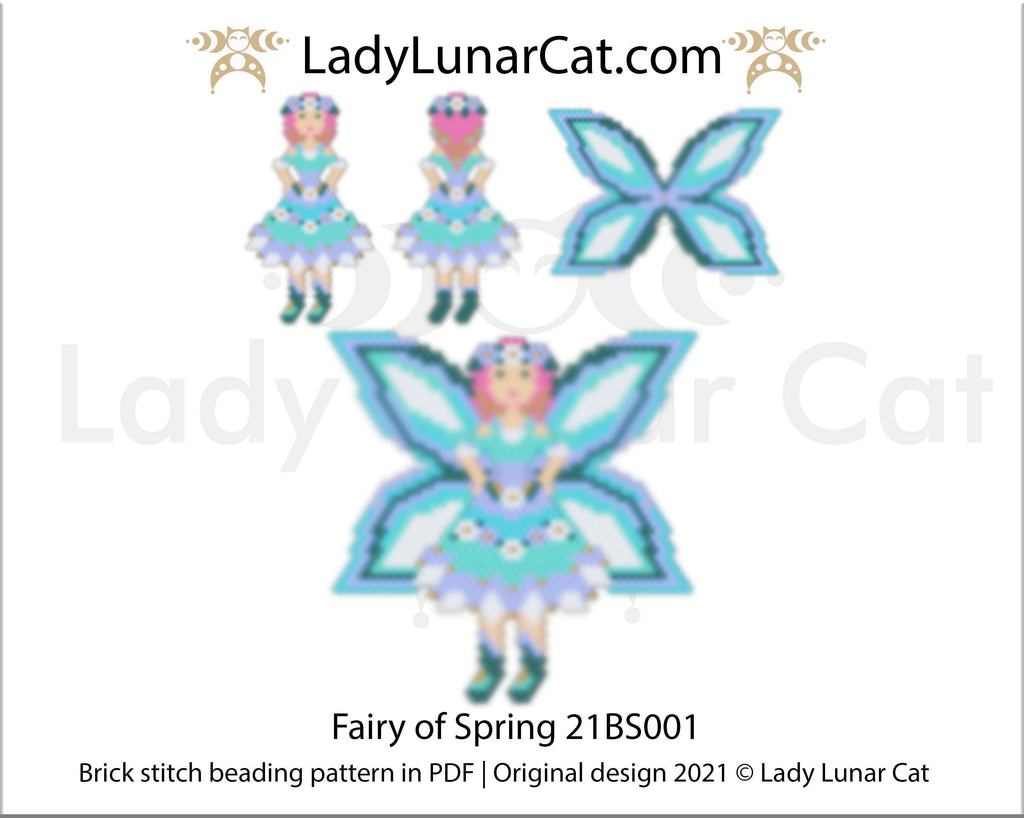 Copy of Brick stitch pattern for beading Winter Labradors 20P010 | Christmas beaded earrings tutorial LadyLunarCat