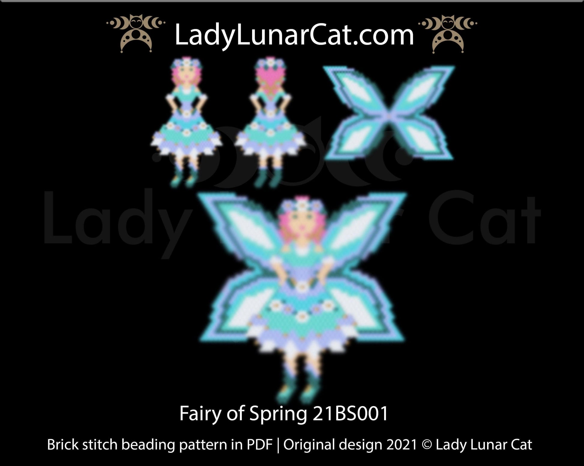 Copy of Brick stitch pattern for beading Winter Labradors 20P010 | Christmas beaded earrings tutorial LadyLunarCat