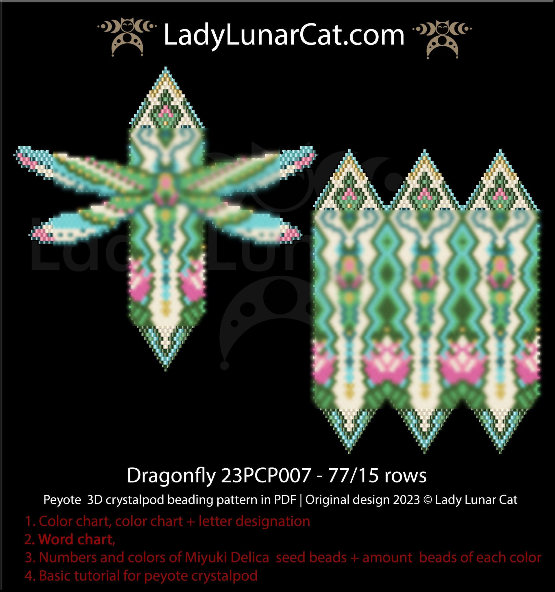 peyote-pod-pattern-for-beading-dragonfly-23pcp007-by-lady-lunar-cat-ladylunarcat