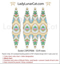 Easter crystalpod pattern PDF by Lady Lunar Cat — 3-drop peyote 23PCP006
