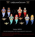 Brick stitch pattern for beading Genies 19P010 - LadyLunarCat