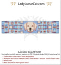 Labrador herringbone bracelet pattern PDF by Lady Lunar Cat — dog beading 20HS001