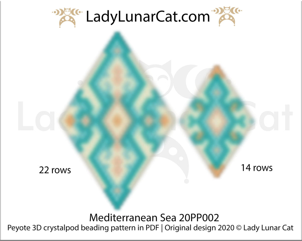 Peyote 3D pod Mediterranean Sea 20PP002 LadyLunarCat