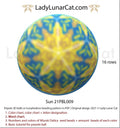Sun peyote 3D ball - 16 rows 3 colors celestial solar year-round PDF LadyLunarCat