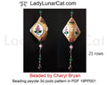 Vintage Lilac peyote pod pattern PDF by Lady Lunar Cat — 3D beaded pod 19PP001