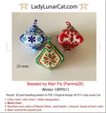 Winter peyote pod bundle by Lady Lunar Cat — 4 cottagecore Christmas variations beading PDF 19PP011