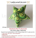 Lilies of the valley peyote star - 39 beads 20 rows 6 colors spring forest PDF LadyLunarCat