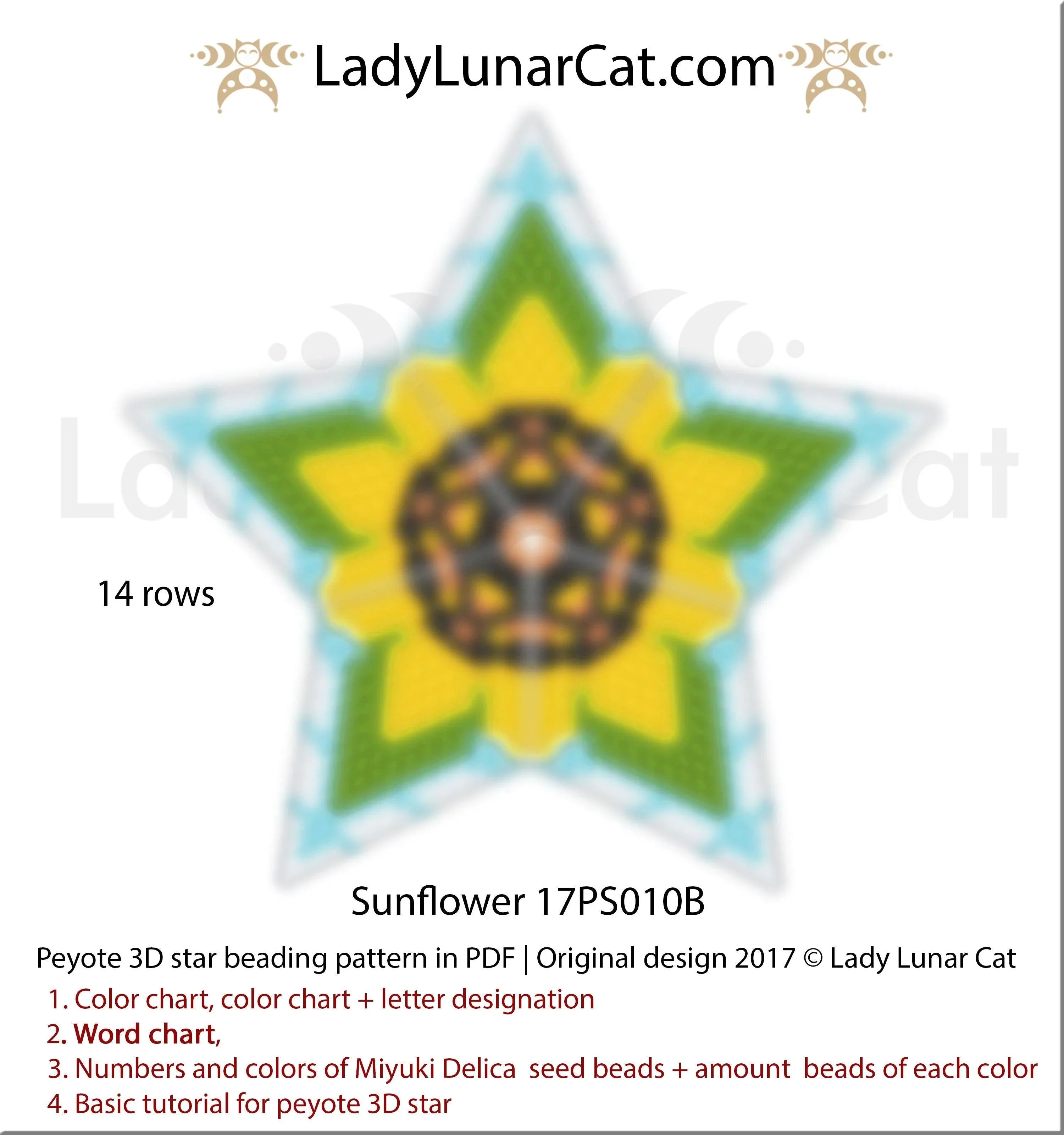 Sunflower star 17PS010B vs 17PS010A - blue sky and golden companion pair LadyLunarCat