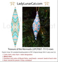 Treasure of the Mermaids peyote 3-drop crystalpod - 77 beads 5 colors 19 cm PDF LadyLunarCat